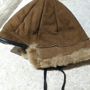 Lamb leather hat for toddler